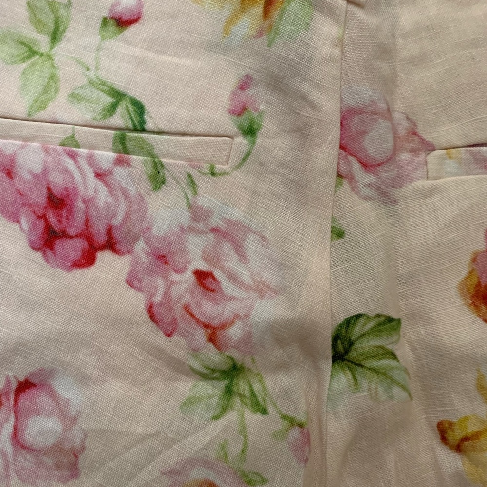 The Kooples Antique Floral Lace-Up Shorts - Picture 4 of 7